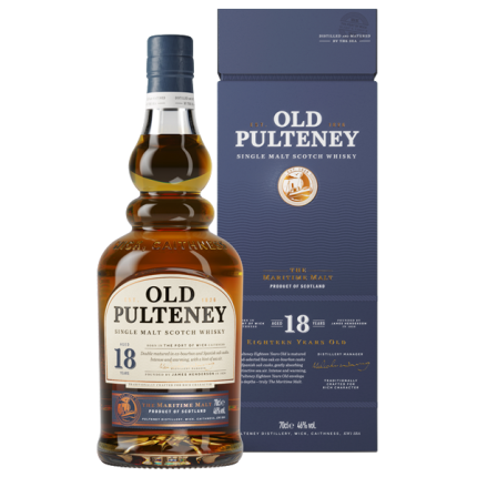 OLD PULTENEY SCOTCH SINGLE MALT THE MARITIME MALT 18YR 750ML