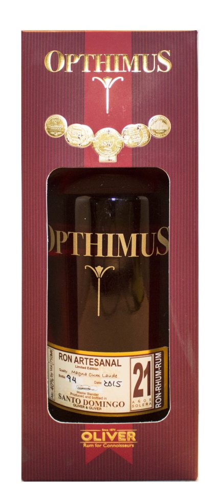 OPTHIMUS RUM RON ARTESANAL DOMINICAN REPUBLIC 21YR 750ML