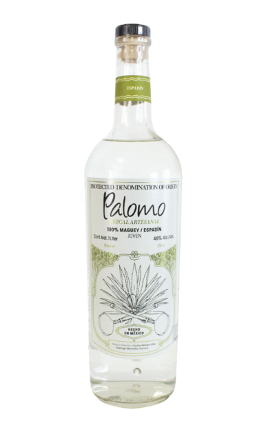 PALOMO ARTESANAL MEZCAL JOVEN ESPADIN OAXACA 1LI