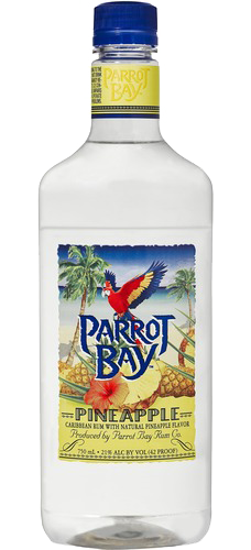 PARROT BAY RUM PINEAPPLE FLAVOR 750ML