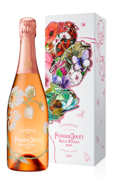 PERRIER JOUET CHAMPAGNE BELLE EPOQUE CUVEE ROSE 120TH ANNIVERSARY MISCHER TRAXLER EDITION VTG 2013 750ML