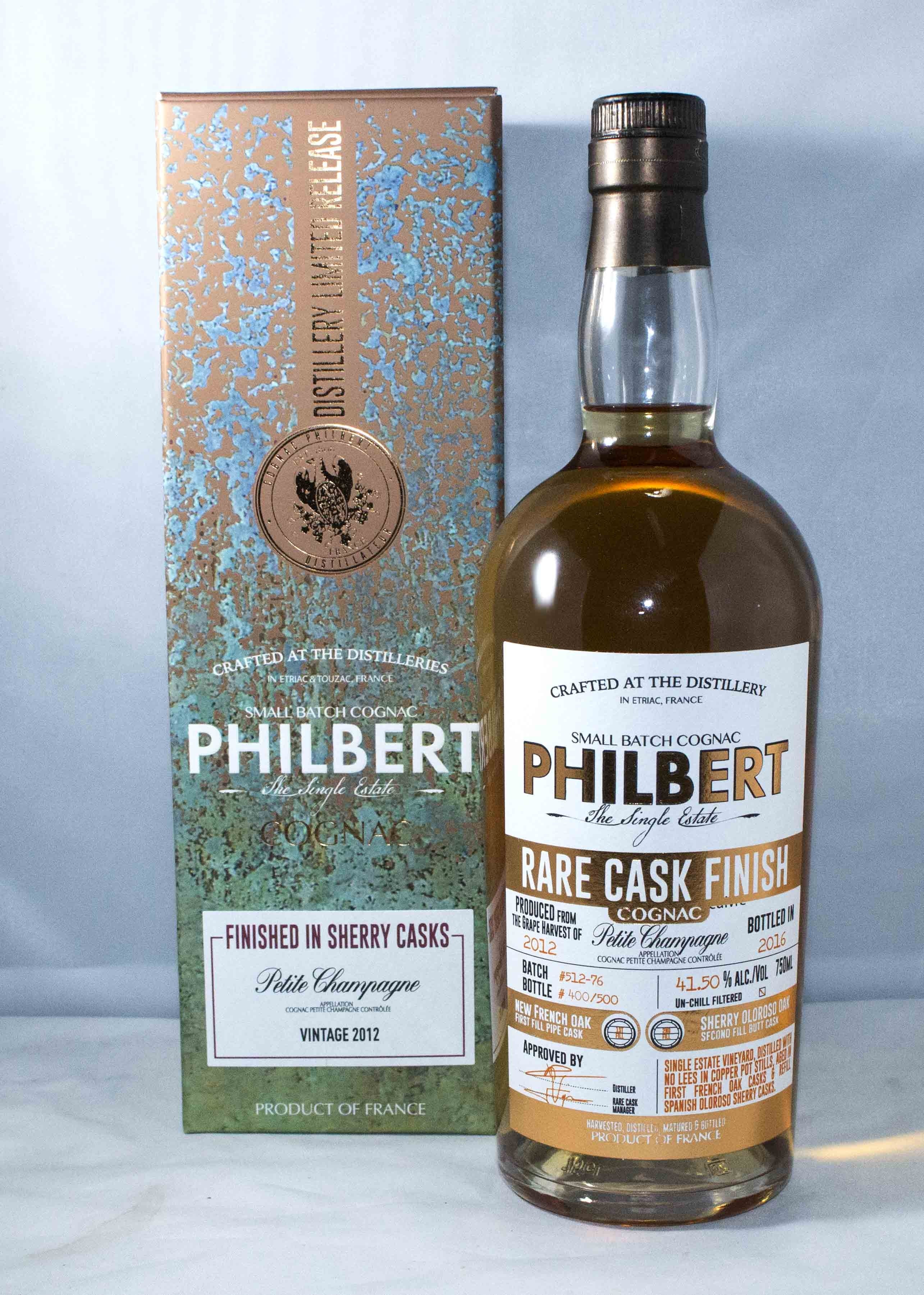 PHILBERT COGNAC SHERRY CASK FINISH 83PF 2012 PETITE CHAMPAGNE FRANCE 750ML - Image 1