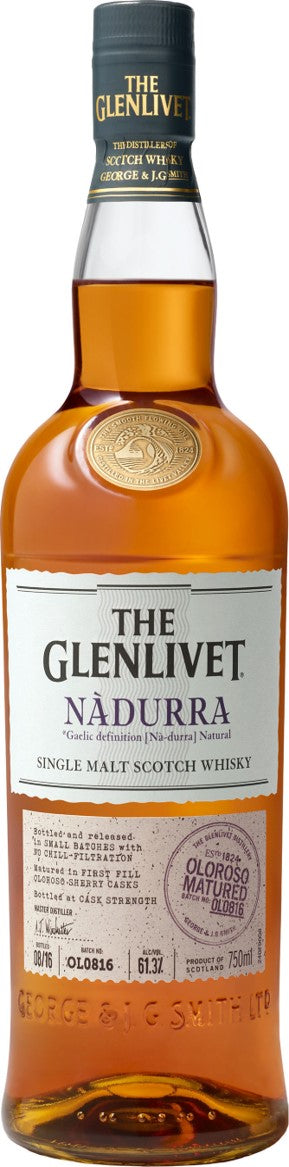 GLENLIVET SCOTCH SINGLE MALT NADURRA PEATED CASK FINISH 750ML