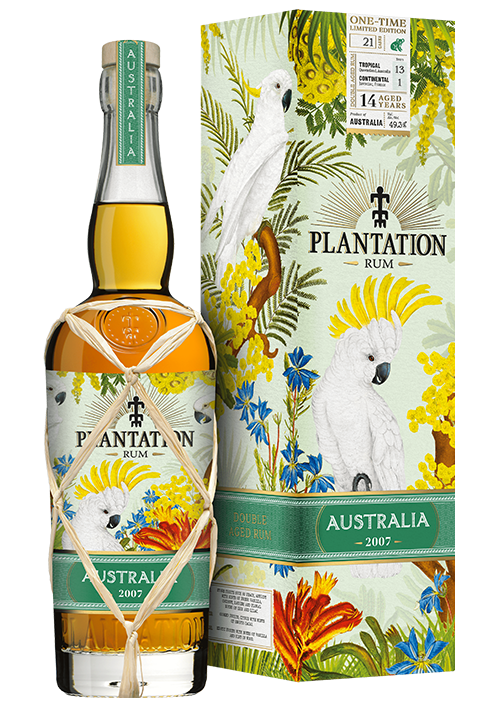 PLANTATION RUM DOUBLE AGED LIMITED 2007 VINTAGE COLLECTION AUSTRAILIA 14YR 750ML - Image 1