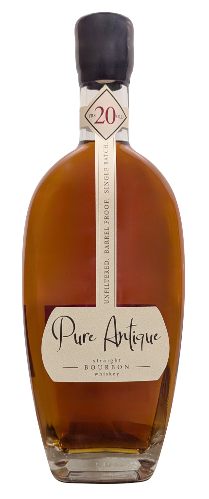PURE ANTIQUE BOURBON STRAIGHT SINGLE BATCH UNFILTERED BARREL PROOF KENTUCKY 20YR 750ML