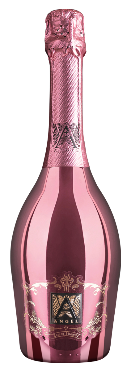 BOMON SHAMPE ANGEL ROSE SPARKLING WINE ROSE SEMI SWEET UKRAINE 750ML
