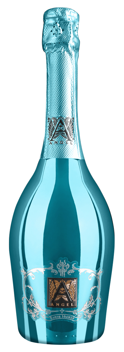 BOMON SHAMPE ANGEL BLUE SPARKLING WINE WHITE MUSCAT UKRAINE 750ML