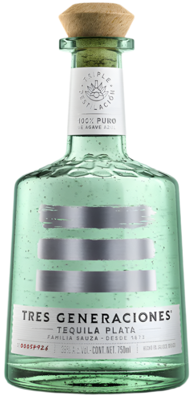 TRES GENERACIONES TEQUILA PLATA CENOBIOS BATCH 90PF 750ML
