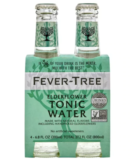 FEVER TREE ELDERFLOWER TONIC WATER 4X7OZ BOT