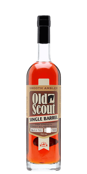 SMOOTH AMBLER OLD SCOUT WHISKEY RYE SINGLE BARREL CASK STRENGTH WEST VIRGINIA 750ML