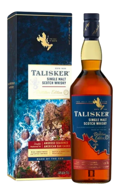 TALISKER SCOTCH SINGLE MALT DISTILLERS EDITION DOUBLE MATURED IN AMOROSO & AMERICAN OAK CASKS 750ML