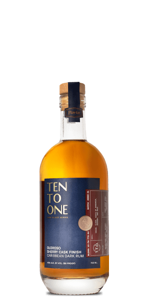TEN TO ONE RUM OLOROSO SHERRY CASK FINISH DARK CARIBBEAN 750ML