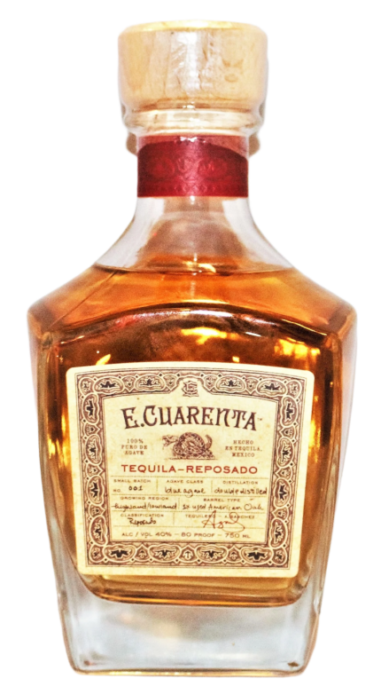E CUARENTA TEQUILA REPOSADO 750ML