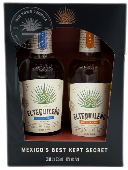 EL TEQUILENO TEQUILA PLATINUM AND GRAN REPOSADO DUAL PACK 2X375ML