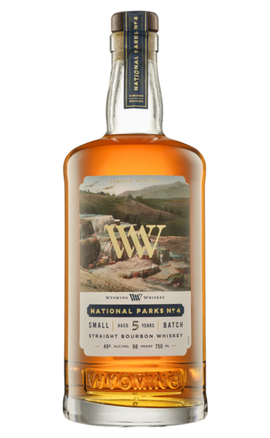 WYOMING WHISKEY BOURBON SMALL BATCH LIMITED NATIONAL PARKS NO4 EDITION WYOMING 750ML