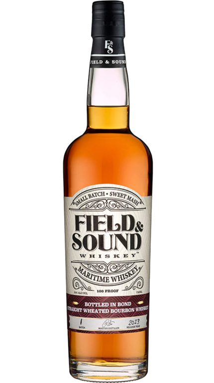 FIELD & SOUND BOURBON STRAIGHT WHEATED BOTTLED IN BOND NEW YORK 750ML
